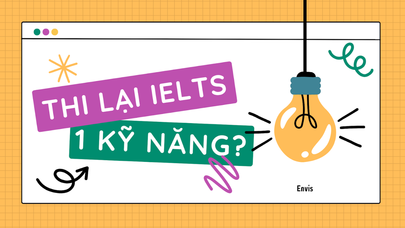 Có thể thi lại từng kỹ năng IELTS?